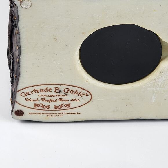 Painted Ceramic Bear Holding Train on a Chest Gertrude B. Gable Collection Bank - Picture 9 of 10